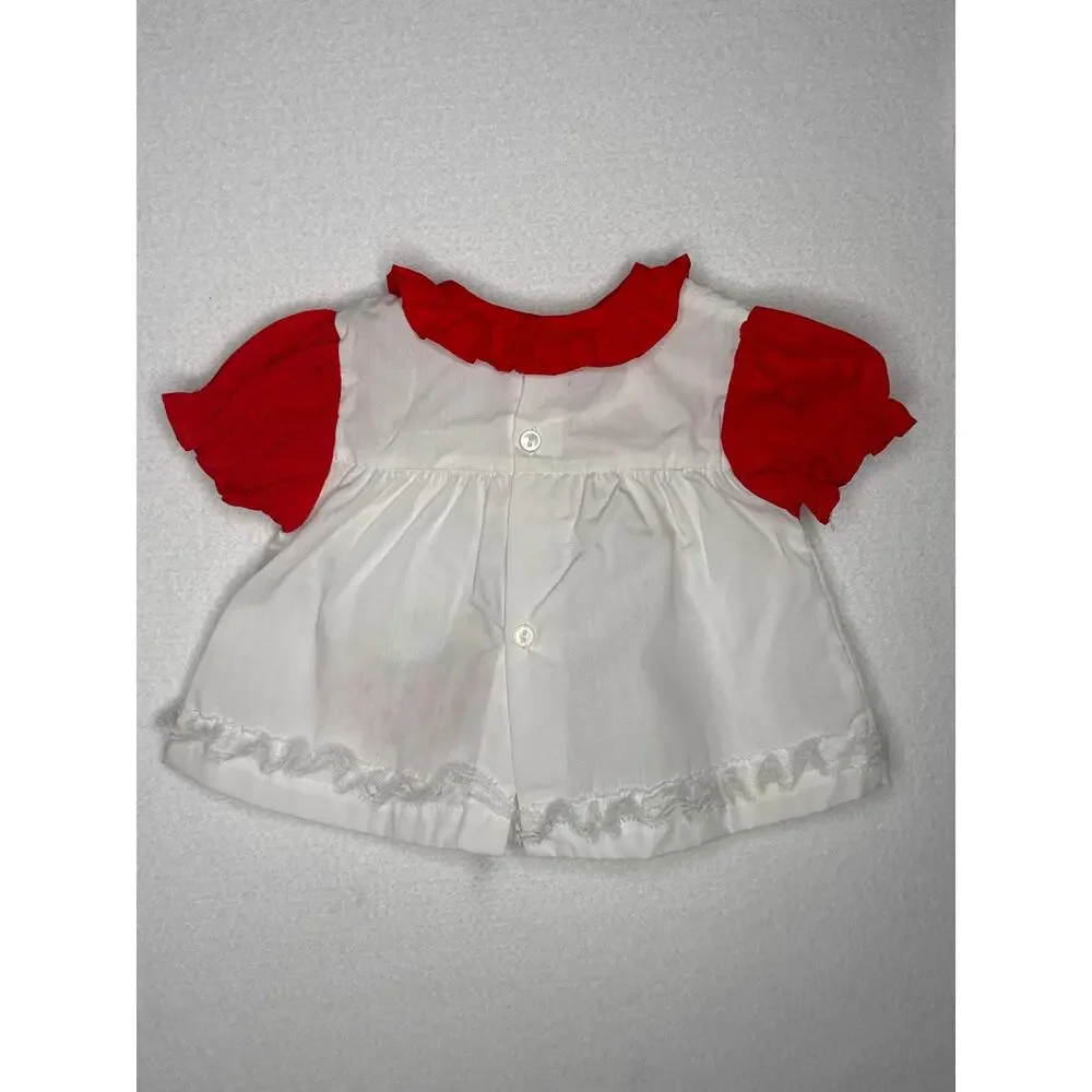 Vintage 1990s Cherry Embroidered Baby Outfit Bloomer Set 6–9M